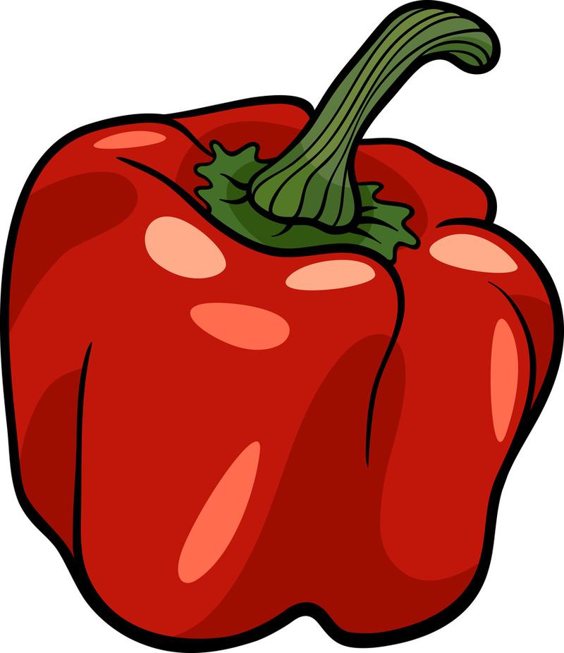 紅辣椒蔬菜卡通插圖